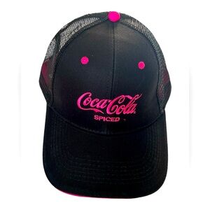 Coca-Cola Spiced Black Hat with Pink Logo